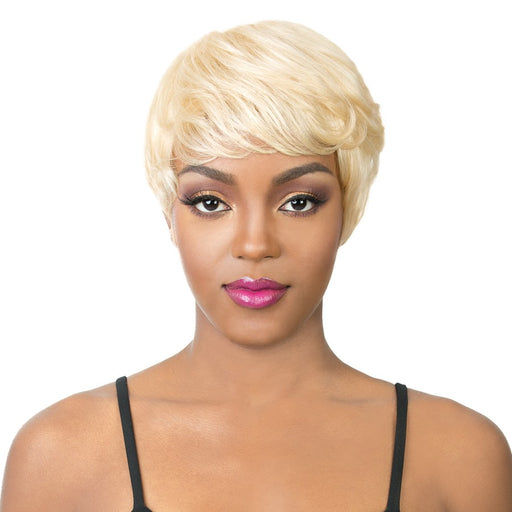 It'S A Cap Weave. 100 Percent Human Hair Full Wig - HH Belle Ami,Platinum Blonde