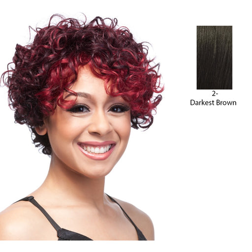 Human Hair Wig,Darkest Brown