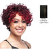 Human Hair Wig,Mix Off Black/Light Auburn
