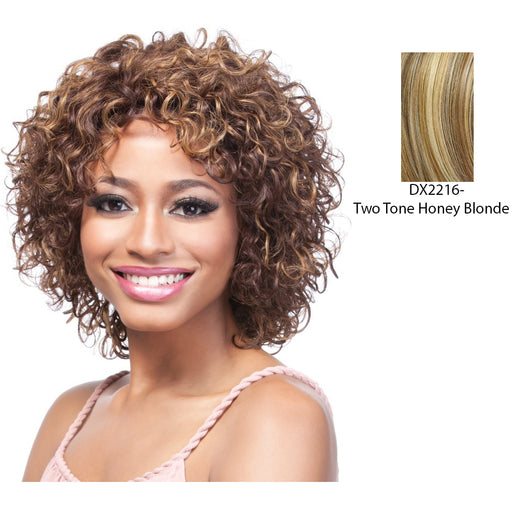 100 Percent Human Hair Wig,Two Tone Frost Blend Of Strawberry Blonde Layer Over With Honey Blonde Bottom