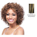 100 Percent Human Hair Wig,Darkest Brown Base With Strawberry Blonde Highlights