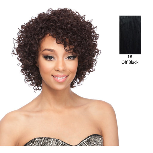 Human Hair Full Cap Wig,Off Black