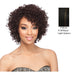 Human Hair Full Cap Wig,Mix Off BlackLight Auburn