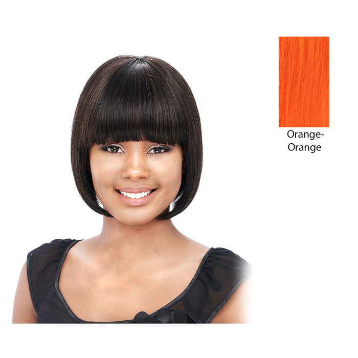 Human Hair Wig - Yaki 810,Orange