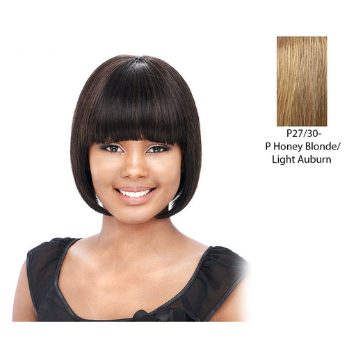 Human Hair Wig - Yaki 810,Piano Blend Of Strawberry Blonde And Light Auburn