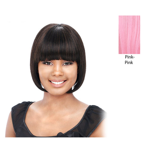 Human Hair Wig - Yaki 810,Pink