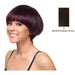 Human Hair Weaving Wig With Cap,Dark Brown