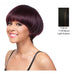 Human Hair Weaving Wig With Cap,Mix Off Black/Light Auburn