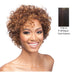 Weave Human Hair Wig,Off Black/ Aurburn