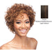 Weave Human Hair Wig,Medium Brown Base With Light Auburn Highlights
