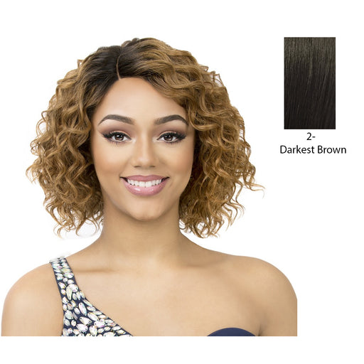 100 Percent Human Hair Wig Cap Weave,Darkest Brown
