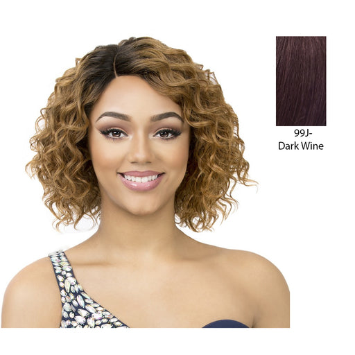 100 Percent Human Hair Wig Cap Weave,Dark Wine