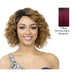 100 Percent Human Hair Wig Cap Weave,Black Roots With Burgundy
