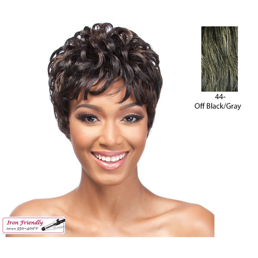 Cap Weave 100 Percent Human Hair,Off Black With 50 Percent Gray