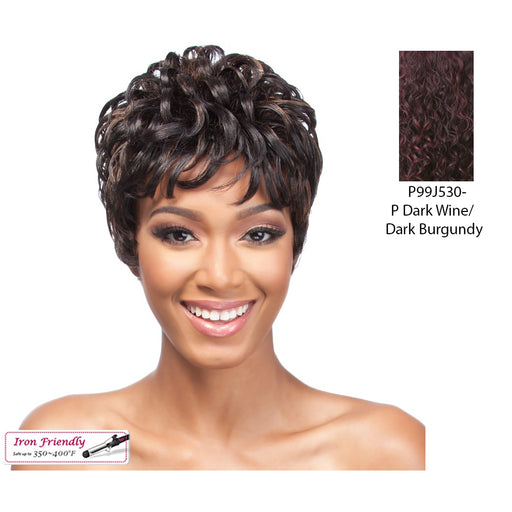 Cap Weave 100 Percent Human Hair,Streaked Blend Of Deep Wine And Dark Violet