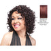 Human Hair Wig,Blend Of Dark Wine, Dark Strawberry Blonde, And Flame Red