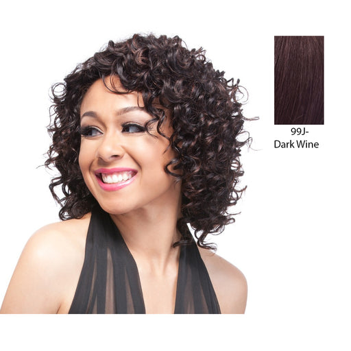 Human Hair Wig,Dark Wine