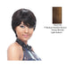 100 Percent Human Full Wig,Streaked Blend Of Medium Brown, Strawberry Blonde, And Light Auburn