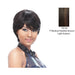 100 Percent Human Full Wig,Medium Brown Base With Light Auburn Highlights