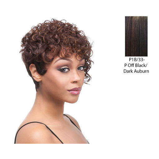 100 Percent Human Hair,Off Black/ Aurburn