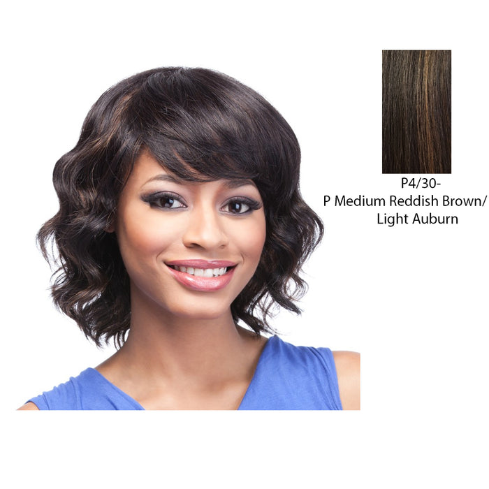 Human Hair Wig,Light Brown/Medium Brown