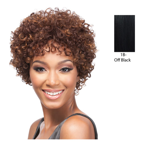 Human Hair Wig - HH Franciel,Off Black