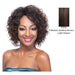 Cap Weave Human Hair Wig HH Freya,Medium Brown Base With Light Auburn Highlights