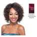 Cap Weave Human Hair Wig HH Freya,Thick Streaks Dark Wine/Deep Burgundy/BG