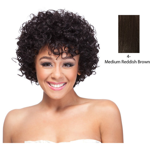 100 Percent Human Hair Wig HH Giselle,Dark Brown