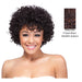 100 Percent Human Hair Wig HH Giselle,Thick Streaks Dark WineDark Ginger Orange Red