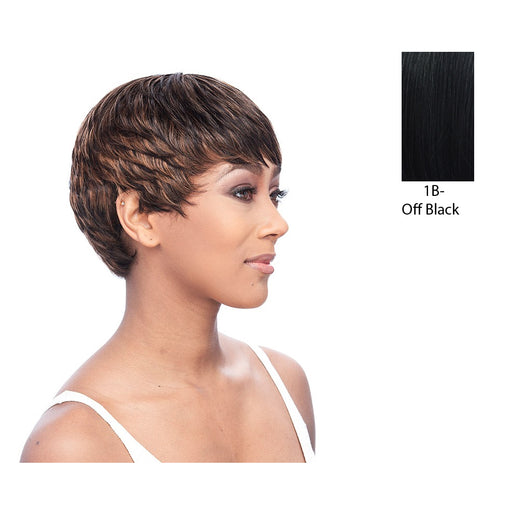 Human Hair Wig Is An Indian Tara Wig,Off Black