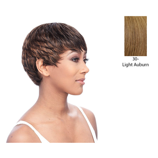 Human Hair Wig Is An Indian Tara Wig,Medium Auburn / Red Brown
