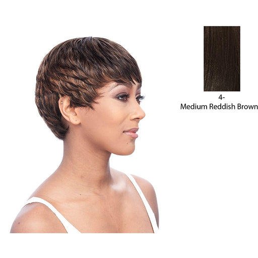 Human Hair Wig Is An Indian Tara Wig,Dark Brown