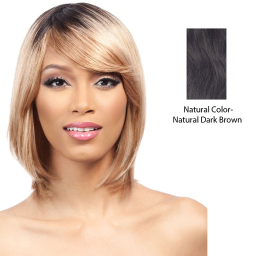 Salon Remi 100% Human Hair Wig,Dark brown