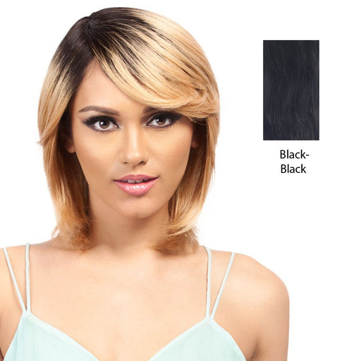 Remi Human 100% Brazilian Full Wig,Black