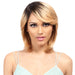 Remi Human 100% Brazilian Full Wig,Dark brown roots with light auburn