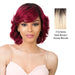 100% Brazilian Natural Human Hair Wig,Dark brown roots with strawberry blonde