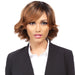 100% Brazilian Natural Human Hair Wig,Dark brown roots with light auburn