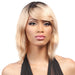 Salon Remi 100% Brazilian Human Hair Unprocessed Wig,Dark brown roots with strawberry blonde