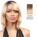 Salon Remi 100% Brazilian Human Hair Unprocessed Wig,Dark brown roots with light auburn