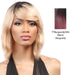 Salon Remi 100% Brazilian Human Hair Unprocessed Wig,Black roots with burgundy