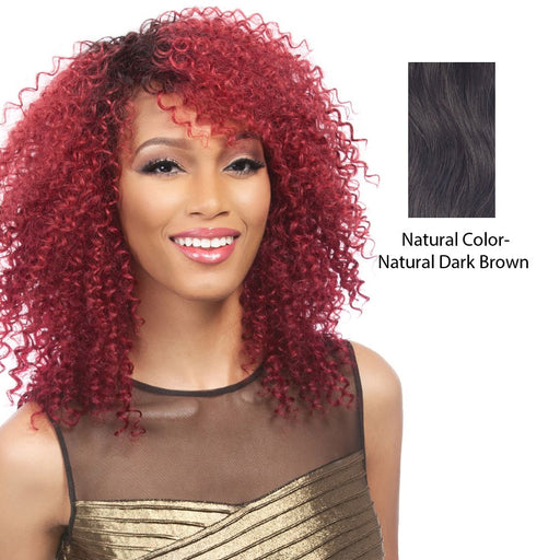 Salon Remi Natural Human Hair Wig,Natural color (d. brown)