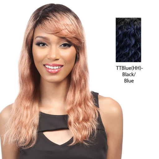 Salon Remi 100% Brazilian Human Hair Unprocessed Wig,TT BLUE