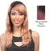 Salon Remi 100% Brazilian Human Hair Unprocessed Wig,Black roots with burgundy