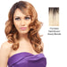 Salon Remi Natural Human Hair Wig,Dark brown roots with strawberry blonde
