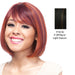 100% Human Hair Wig Human Hair Nia,Off black base with light auburn highlights