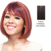 100% Human Hair Wig Human Hair Nia,Off black base with dark auburn highlights