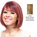 100% Human Hair Wig Human Hair Nia,Streaked blend of medium brown, strawberry blonde, and platinum blonde