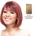 100% Human Hair Wig Human Hair Nia,Piano blend of strawberry blonde and light auburn