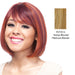 100% Human Hair Wig Human Hair Nia,Streaked blend of strawberry blonde and platinum blonde